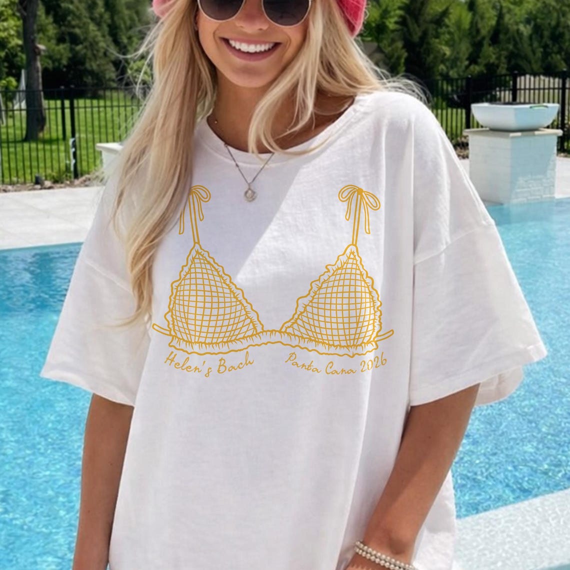 Personalized Bikini Bachelorette Shirt, Custom Beach Bach Party Shirt, Coastal Bachelorette Shirt, Bridal Party Shower Gift, Bachelor Shirt