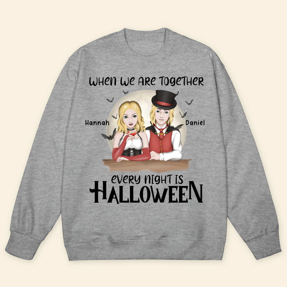 When We Are Together Every Night Is Halloween - Personalized Sweatshirt - Gift For Couple, Halloween Party banner-3_96bf5784-dbfa-49bd-89a8-58b7494aa89c.png
