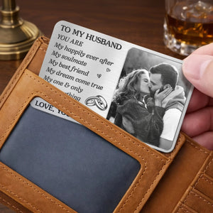 You Are My Happily Ever After - Personalized Wallet Insert Card - Gift For Couple, Anniversary Gift, Valentine's Day Gift