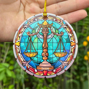 Scales of Justice 2024 Ornament, Lawyer Christmas Gift, Gift for a Lawyer, Graduation Gift for Law Student, Law Student School Gift 2024