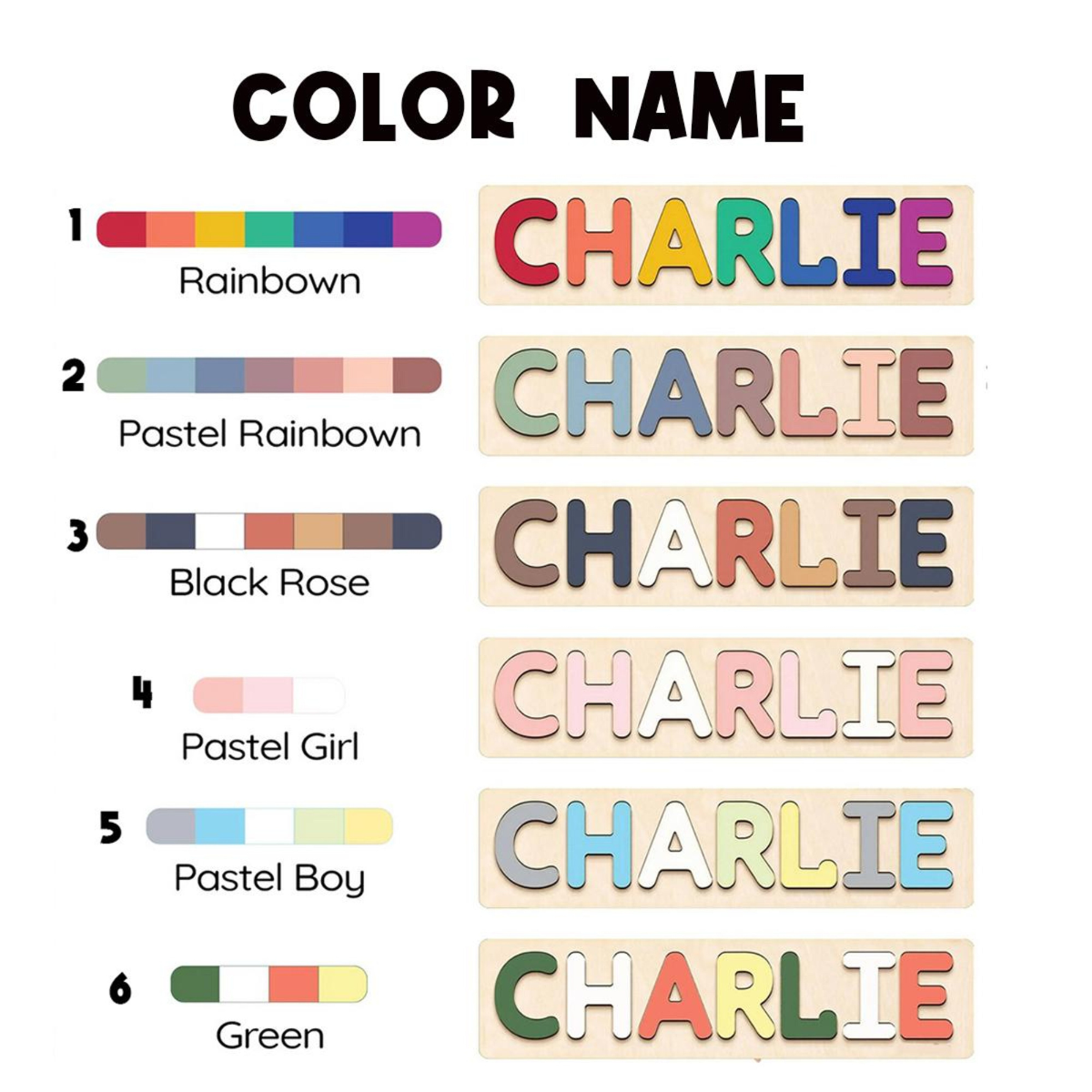 Personalized Wooden Name Puzzle with Vehicles, Custom Kids Name Puzzle, Toddler Learning Toy, Montessori Gift for Boys