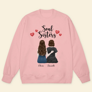 Soul Sisters - Personalized Sweatshirt - Gift For Sisters, Bestie, Friends banner-3_32b0c342-40b6-41cd-acdc-fbb39d59d069.png