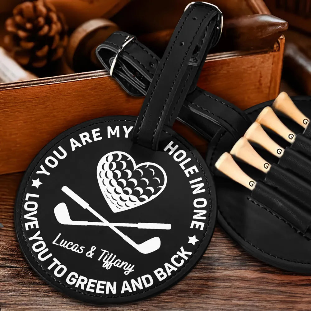 You Are My Hole In One - Personalized Golf Tee Bag - Gift For Husband, Gift For Boyfriend, Father's Day Gift
