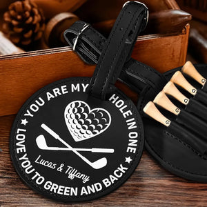 You Are My Hole In One - Personalized Golf Tee Bag - Gift For Husband, Gift For Boyfriend, Father's Day Gift