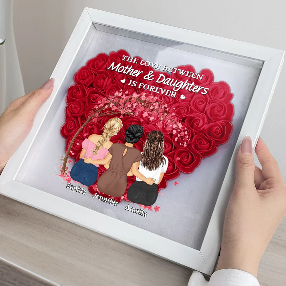 The Love Between Mother & Daughters Is Forever Blossom Tree - Personalized Flower Box - Gift For Mom, Mother's Day, Birthday Gift