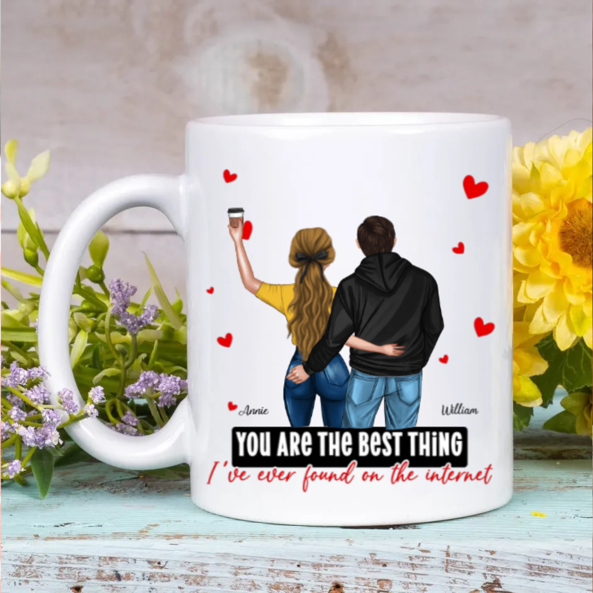 Best Thing I Have Ever Found On The Internet - Personalized Mug - Gift For Girlfriend, Anniversary Gift, Valentine's Day Gift