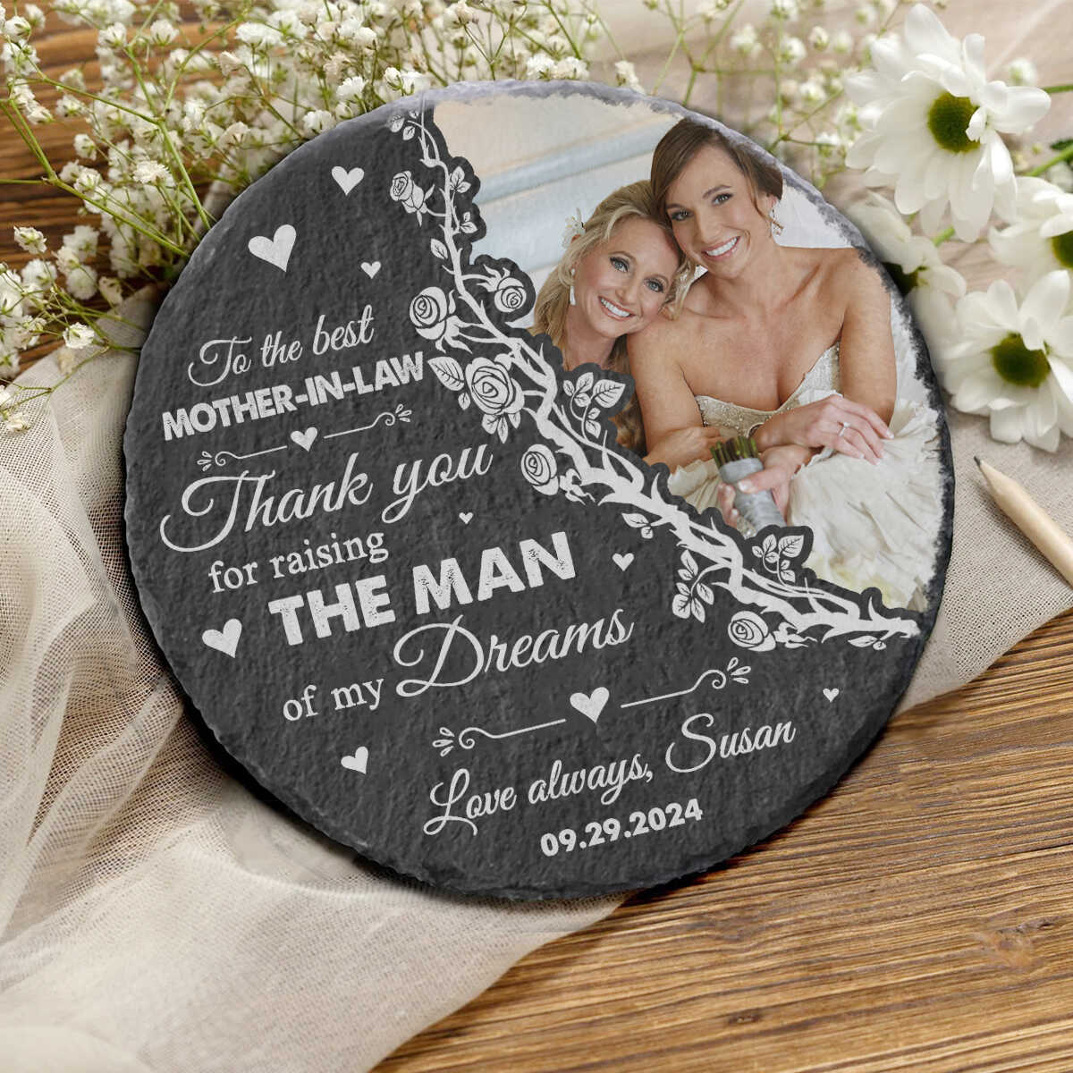 To My Mother-in-law I Love You Always - Personalized Garden Stone - Gift For Mother-in-law