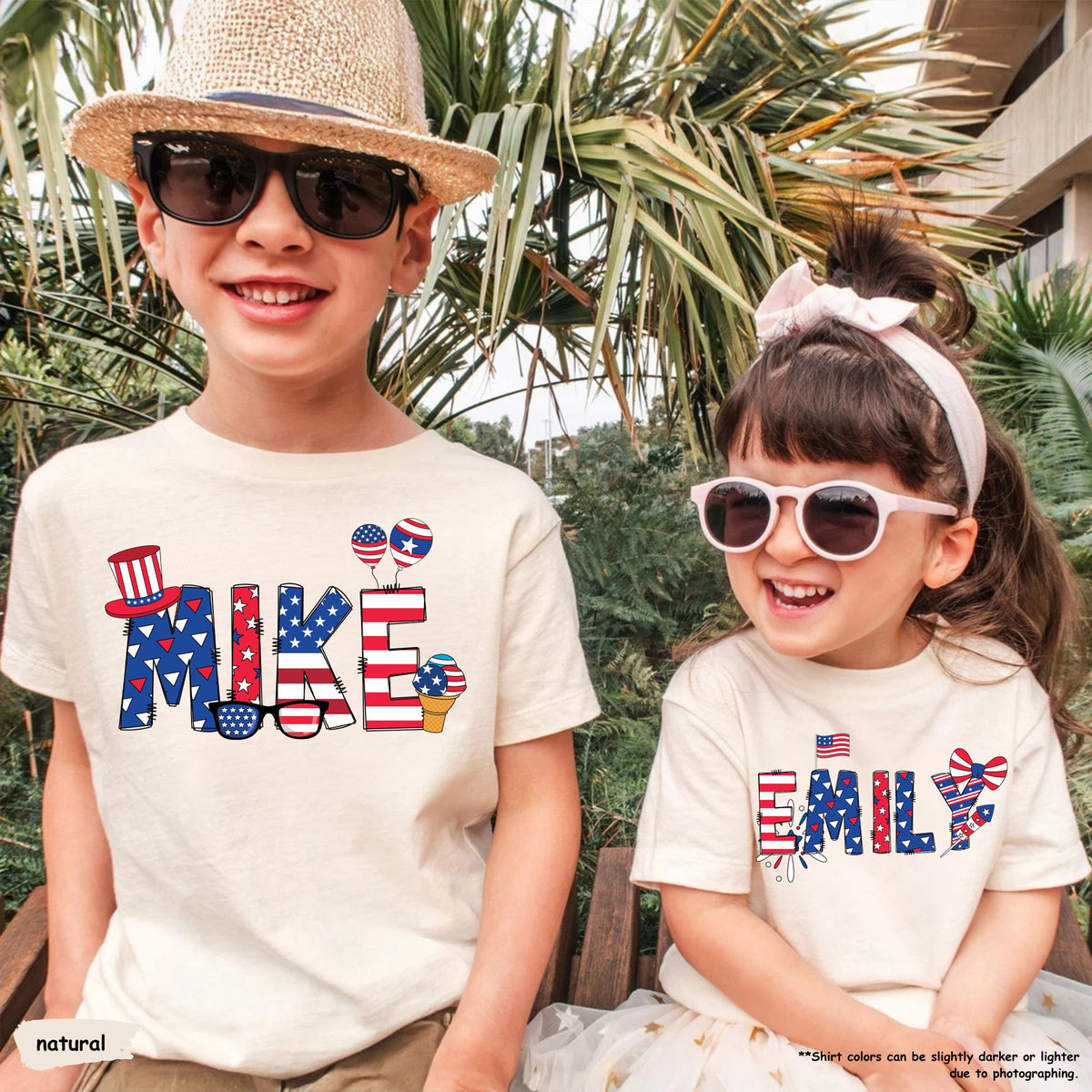 Personalized 4th Of July Shirt, Kids Celebration Tee, USA Patriotic Family Gift, Custom Name, Independence Day, Freedom, American Kids Tee