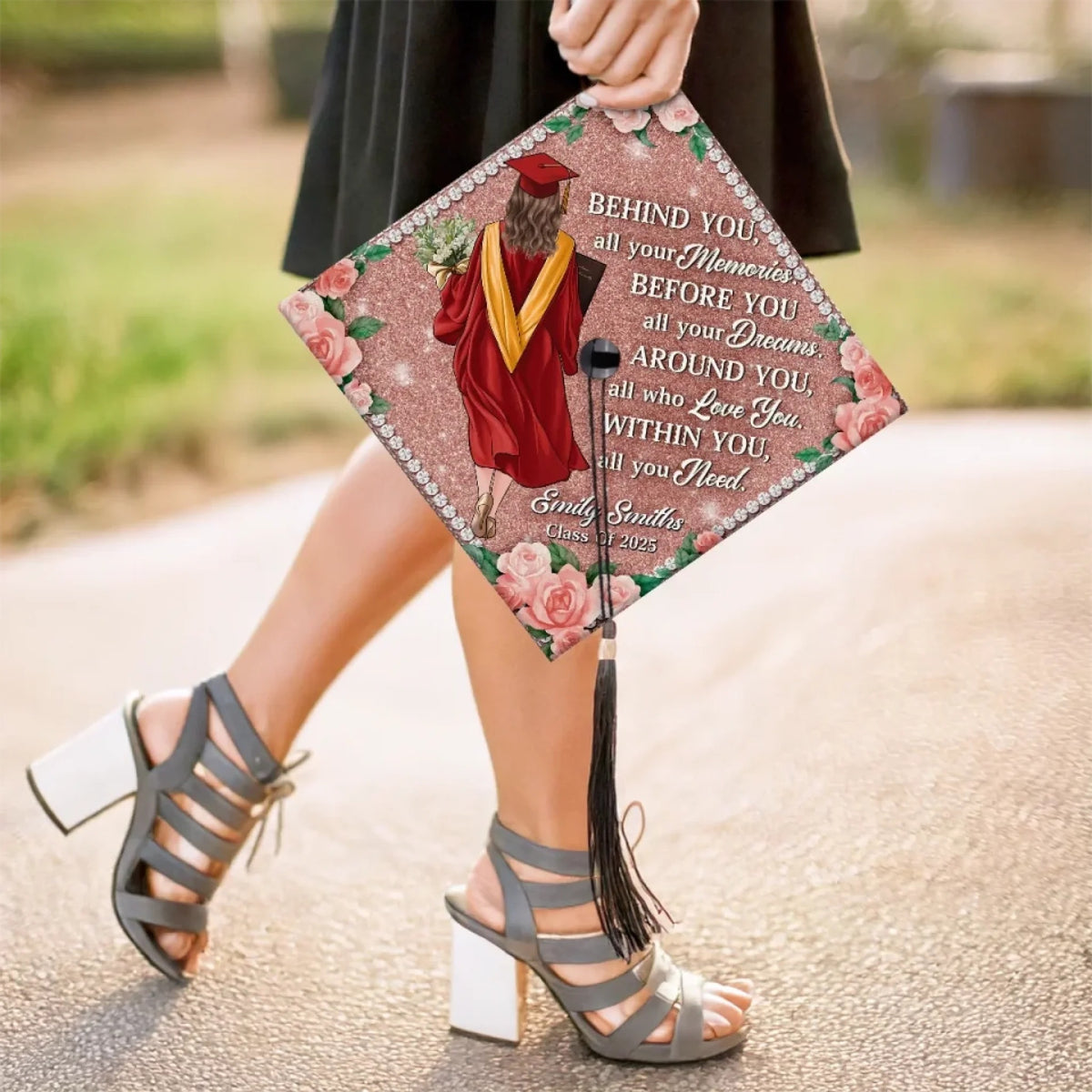 Greater Things Are Waiting - Personalized Graduation Cap Topper - Graduation Gift For Daughter