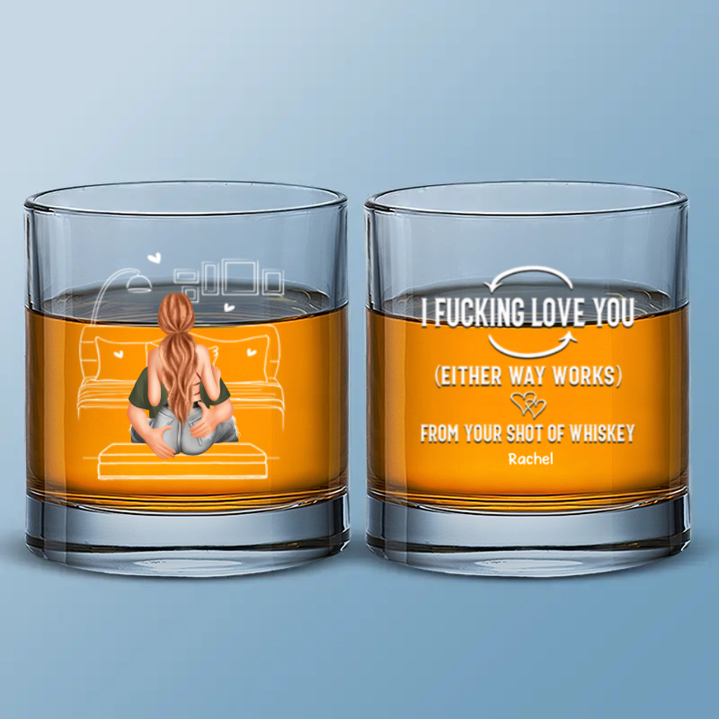 I Am Your Shot Of Whiskey - Personalized Wine Glass - Gift For Husband, Anniversary Gift, Valentine's Gift