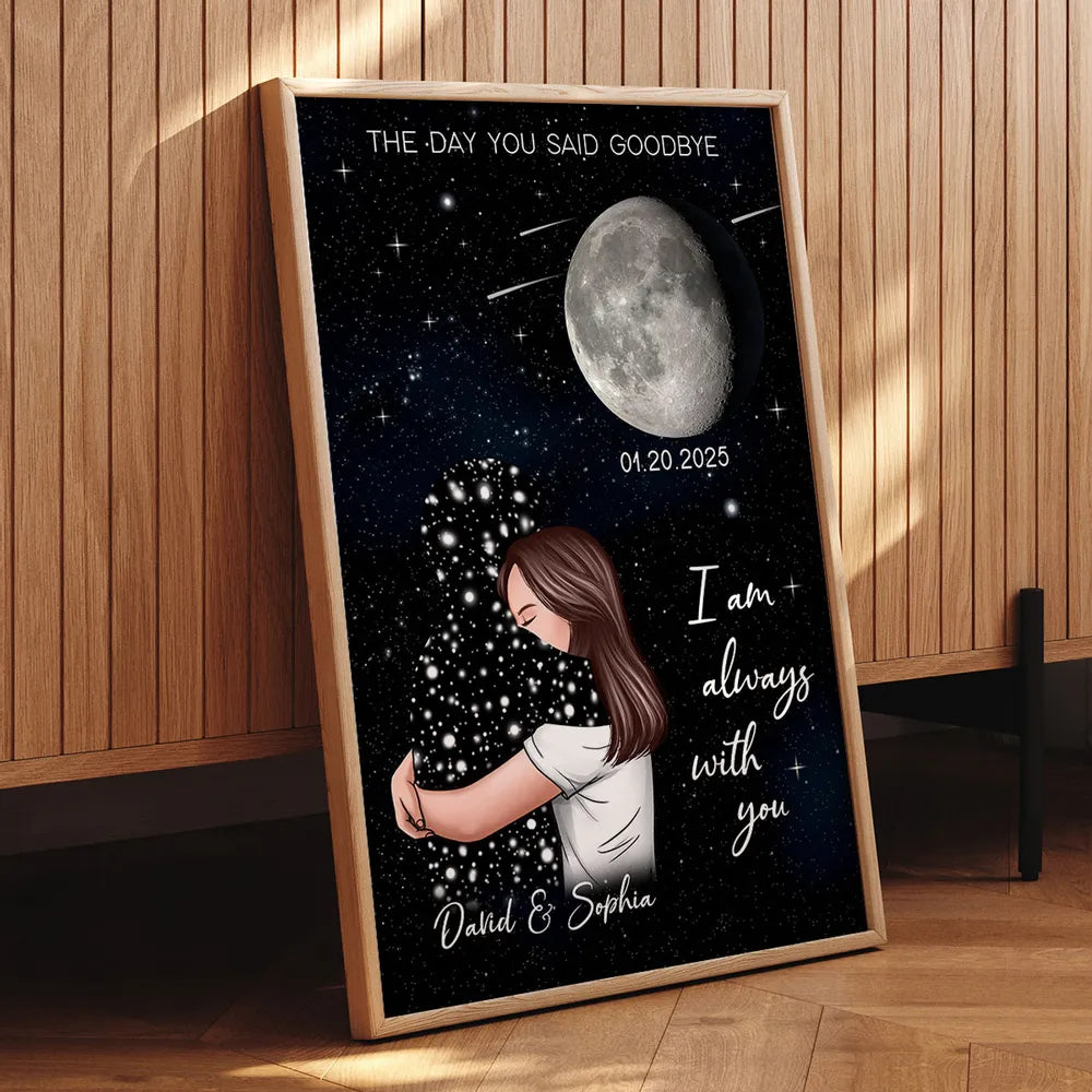 The Day You Said Goodbye - Personalized Canvas - Memorial Gift, Condolence Gift For Your Loved One