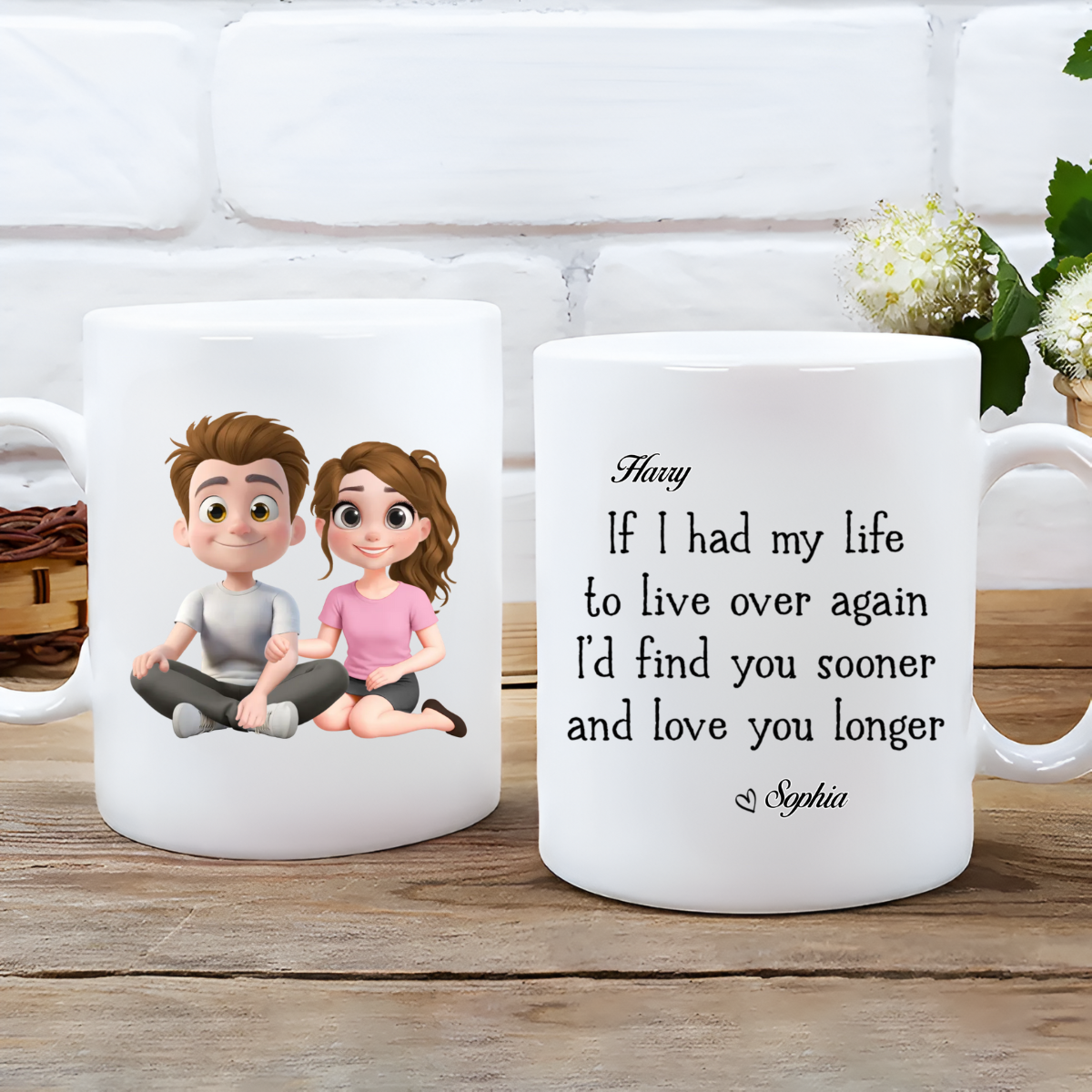 I Would Find You Sooner And Love You Longer - Personalized Mug - Anniversary Gift, Valentine's Day Gift For Couple