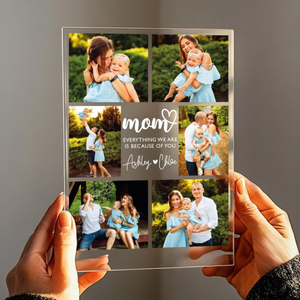 Personalized Photo Night Light, Photo Collage LED Light, Custom Photo Gifts for Mother's Day, Custom Frame, Photo Keepsake for Mom