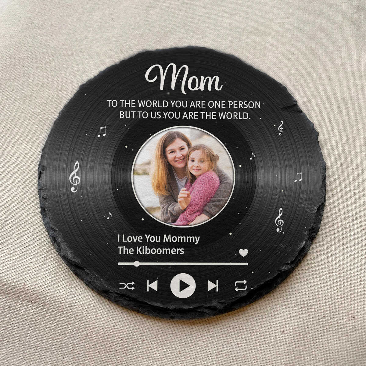 Mom To Us You Are The World - Personalized Stone - Gift For Mom, Mother's Day, Birthday Gift