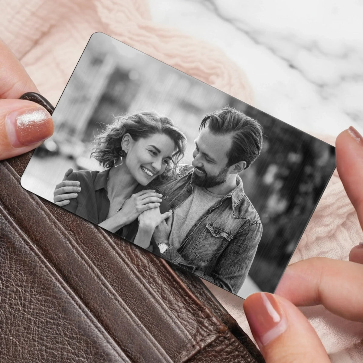 I'll Always Be With You - Personalized Wallet Insert Card - Anniversary Wedding Gifts For Couple
