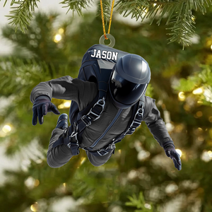 Personalized Skydiver Shaped Ornament Gift For Paragliding, Skydiving Lovers - Christmas Gift
