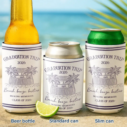 Girls Trip A Lot Of Laughter & Memories - Personalized UV Printed Cup Cover - Summer Gift For Besties