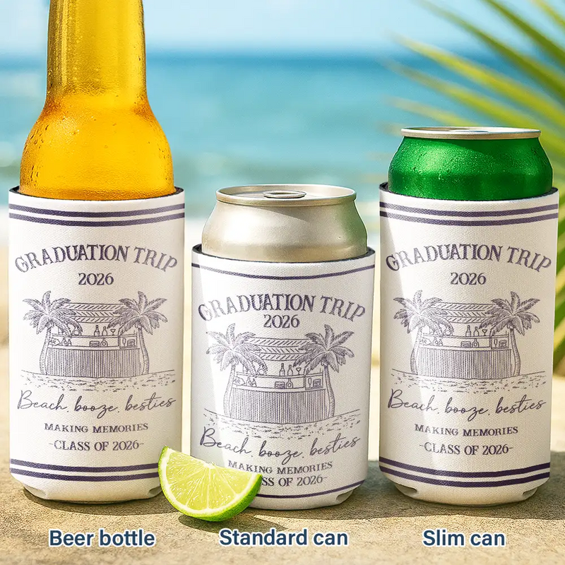 Girls Trip A Lot Of Laughter & Memories - Personalized UV Printed Cup Cover - Summer Gift For Besties