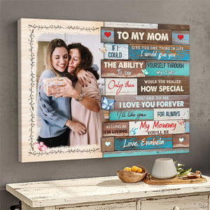 To My Dearest Mom - Personalized Canvas - Gift For Mom, Mother's Day, Birthday Gift