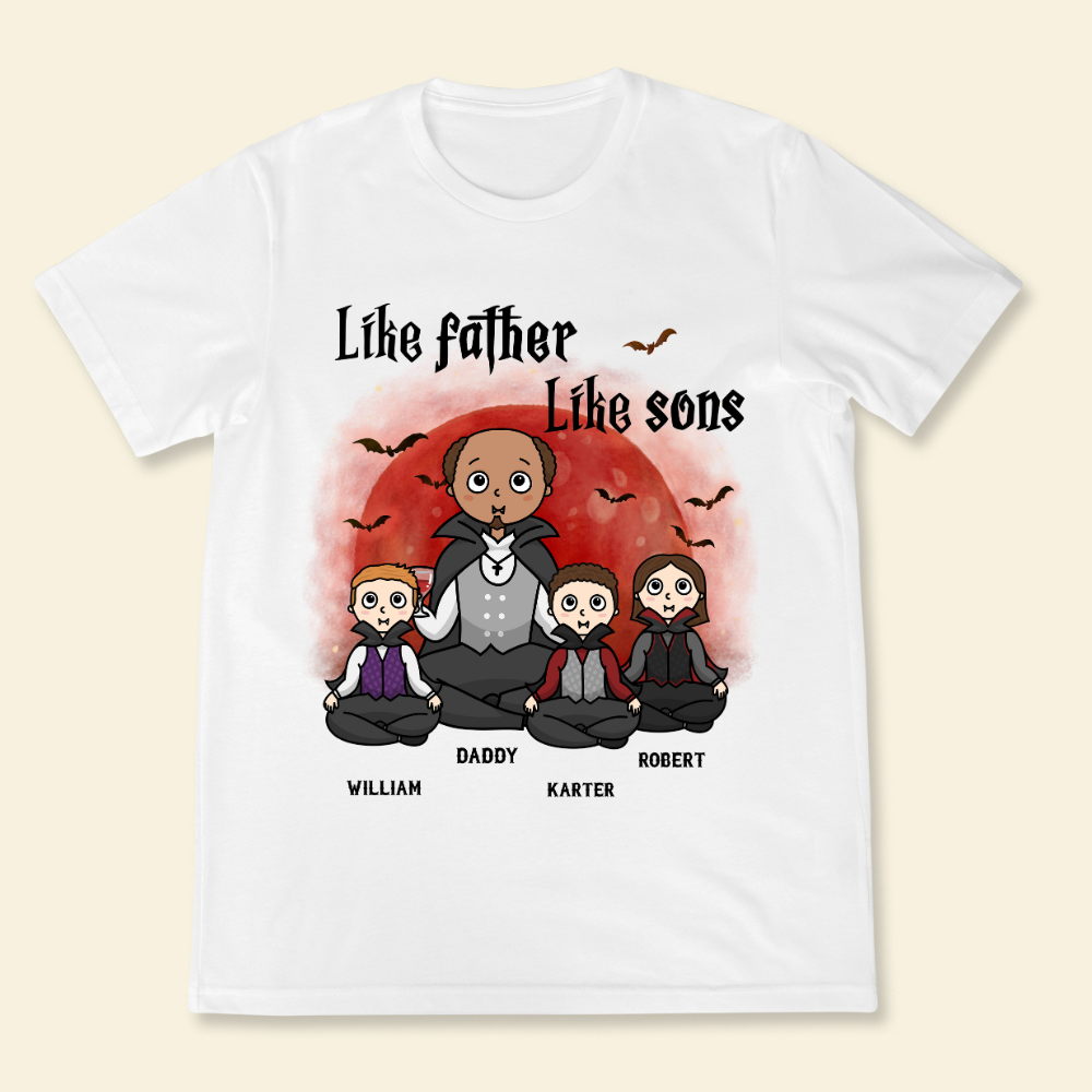 Like Father Like Son Halloween - Personalized Shirt - Gift For Father, Halloween Party