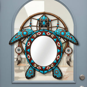 Sea Turtle Personalized Holiday Gifts For Native Custom Shaped Mirror