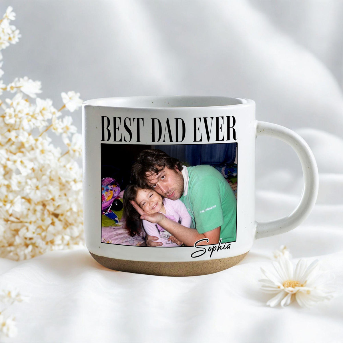 Custom Vintage Retro Photo Dad Mug, Father's Day Mug, Father's Day Gift from Kids, Childhood Photo Mug, Gift for Husband, Dad Coffee Mug