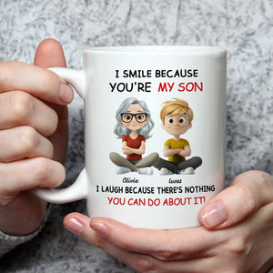 I Smile Because You're My Son - Personalized Mug - Gift For Son, Christmas Gift, Birthday Gift