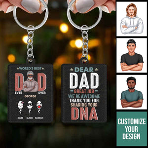 Thank You For Sharing Your DNA Dad - Personalized Can Cooler Tumbler - Gift For Father, Father's Day