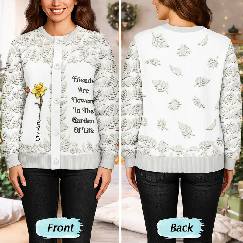 It Takes A Long Time To Grow An Old Friend - Personalized Cardigan - Christmas Gift For Sisters, Besties