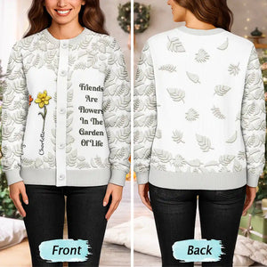 It Takes A Long Time To Grow An Old Friend - Personalized Cardigan - Christmas Gift For Sisters, Besties