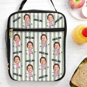 Custom Photo Funny Kid And Name - Personalized Kids Lunch Bag - Gift For Kids, Back To School Gift