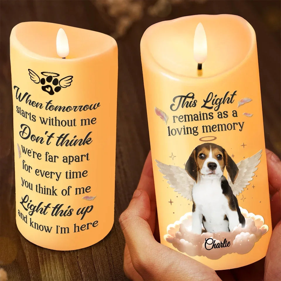 Custom Photo Pets Make Our Lives Whole - Custom LED Flameless Candle - Sympathy Gift, Christmas Gift For Pet Owners, Pet Lovers