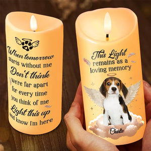 Custom Photo Pets Make Our Lives Whole - Custom LED Flameless Candle - Sympathy Gift, Christmas Gift For Pet Owners, Pet Lovers