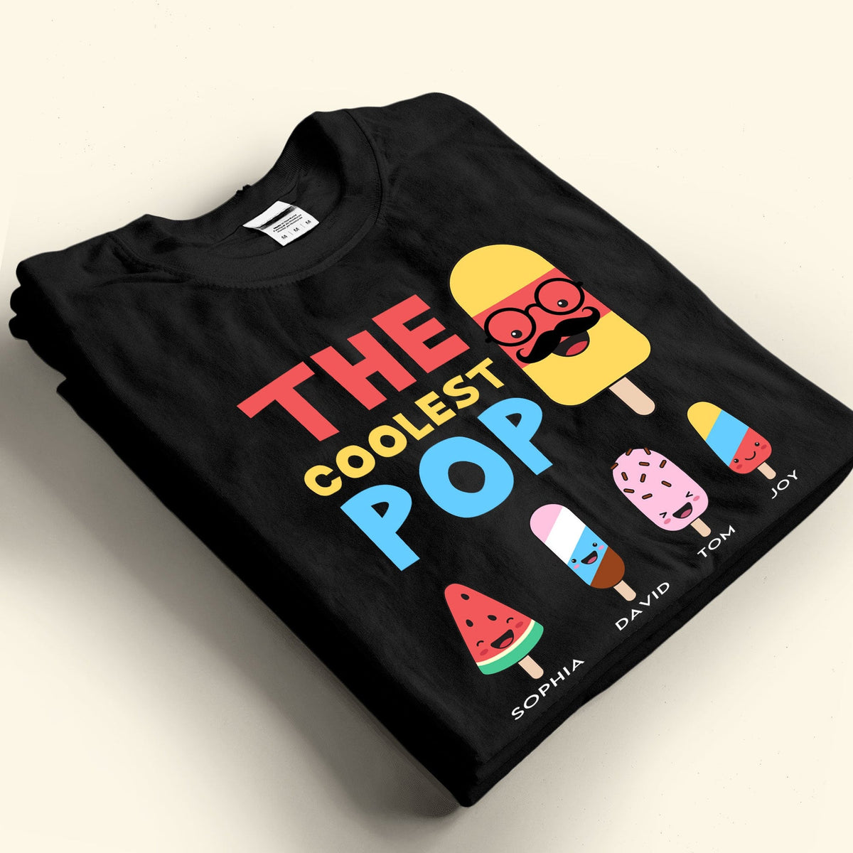 The Coolest Pop - Personalized Apparel - Gift For Grandfather, Dad, Father's Day, Birthday Gift