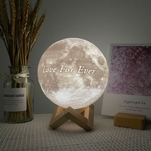 Custom Photo 3D Moon Lamp, Personalized Photo Printed Lunar Night Moon Lamp, Personalization Lunar Moon Lamp, Couples Gifts, Bedside lamp