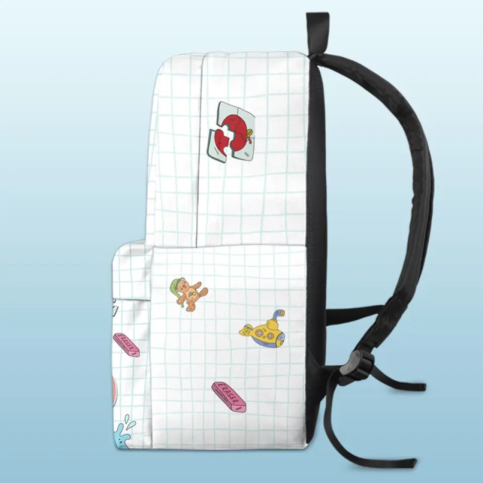 I Am Kind & Brave - Personalized Backpack - Gift For Kid, Back To School Gift