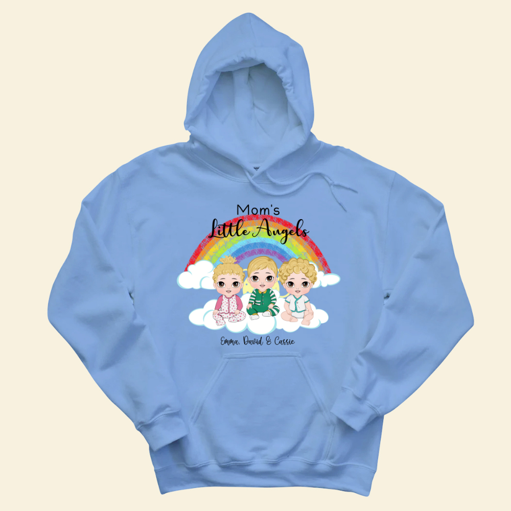 Mom's Little Prince & Princess - Personalized Hoodie - Gift For New Mom
