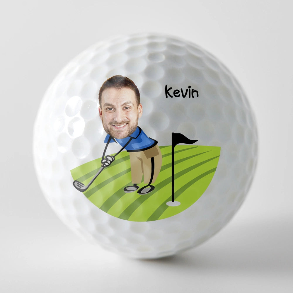 Retirement Is In Full Swing - Custom Golf Ball - Retirement Gift For Dad, Father, Grandpa