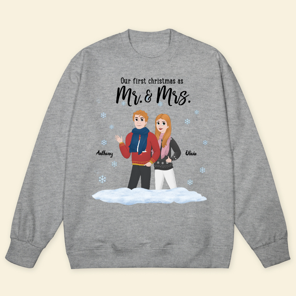 Christmas Is Better With You - Personalized Sweatshirt - Christmas Gift For Couple