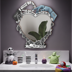 Spooky Couple Personalized Wall Hanging Mirror Gifts For Couple