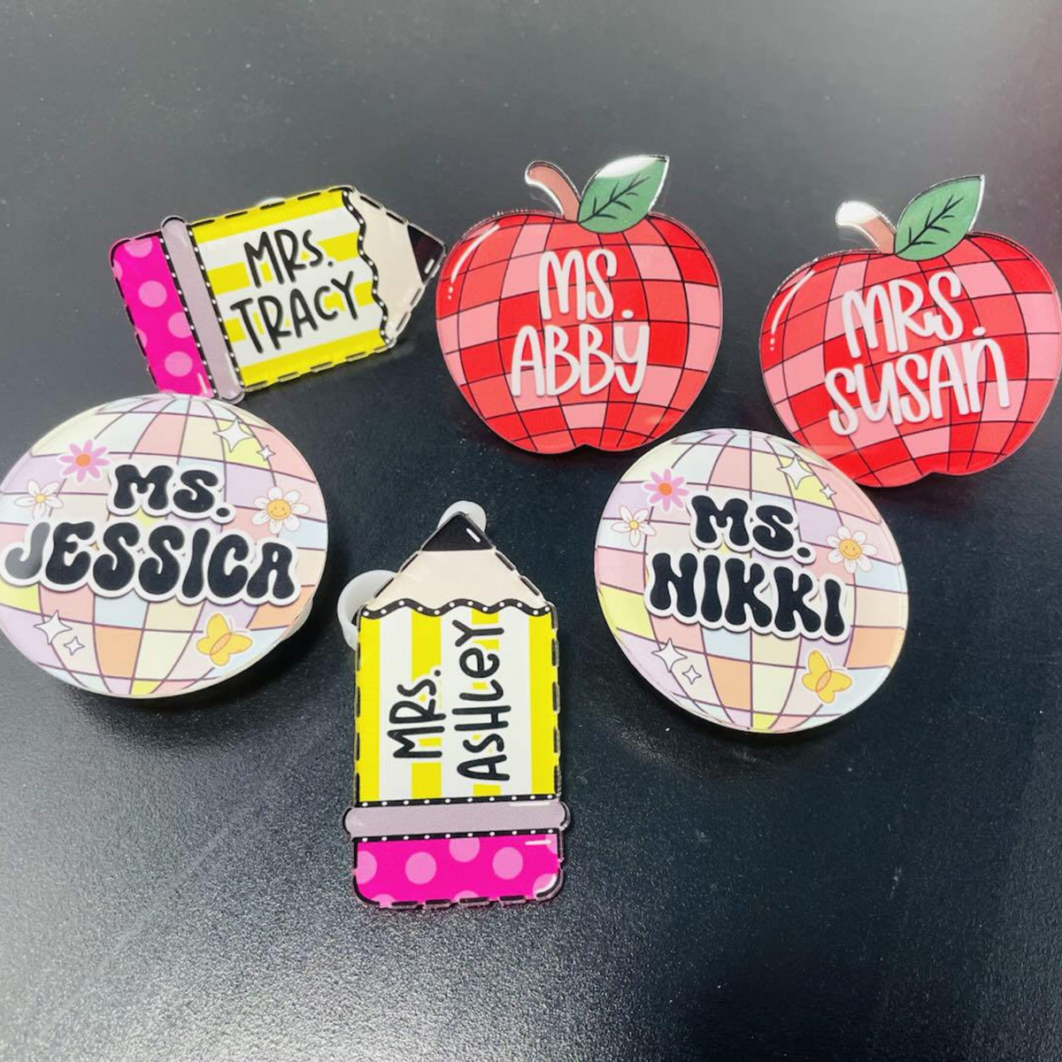 Teacher Straw Topper for Cup, Personalized Teacher Gifts, Custom Teacher Straw Cover, Gift For Teacher