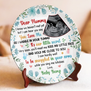 Our Greatest Blessing Is On The Way - Personalized Ceramic Plate - Mother's Day, Baby Shower Gift, Gift For First Mom