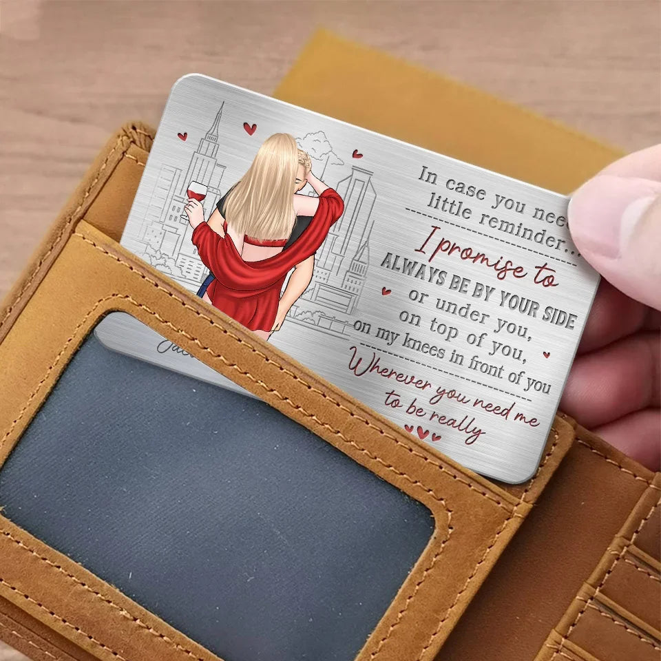 My Partner In Wine - Personalized Wallet Insert Card - Gift For Husband Wife, Anniversary Gift, Valentine's Day Gift
