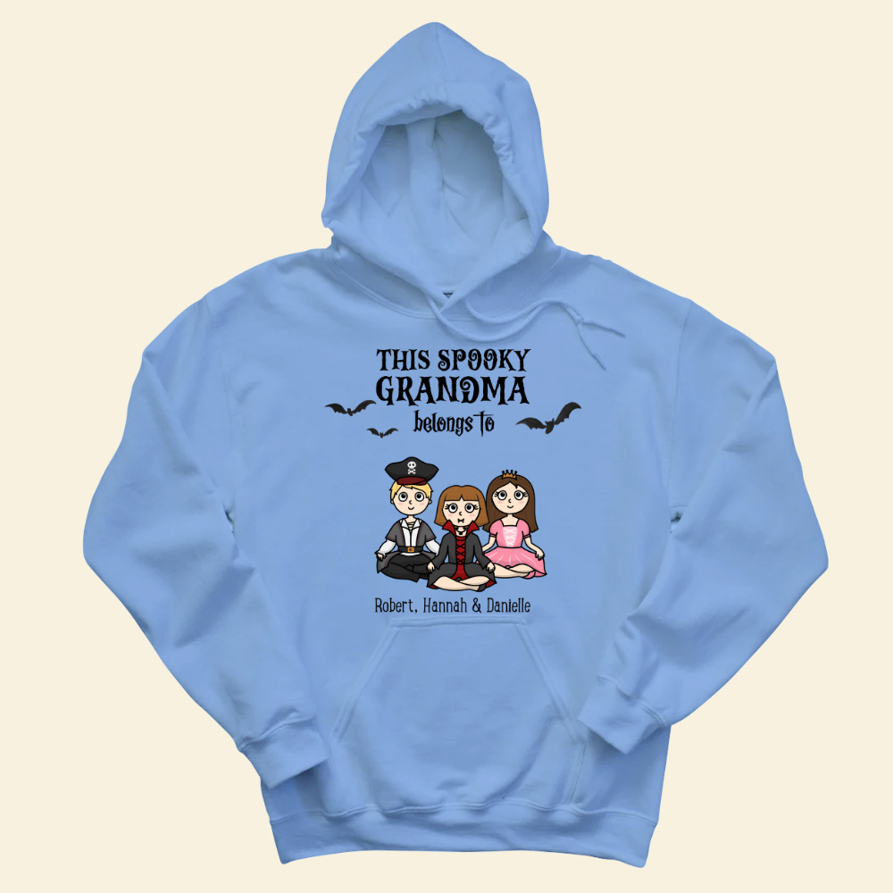 This Spooky Grandma Belongs To Grandkids - Personalized Hoodie - Gift For Grandma, Halloween Season