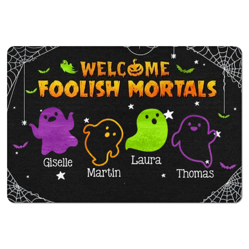 Halloween Family Boo - Personalized Doormat - Gift For Family, Halloween, Fall Season Gift