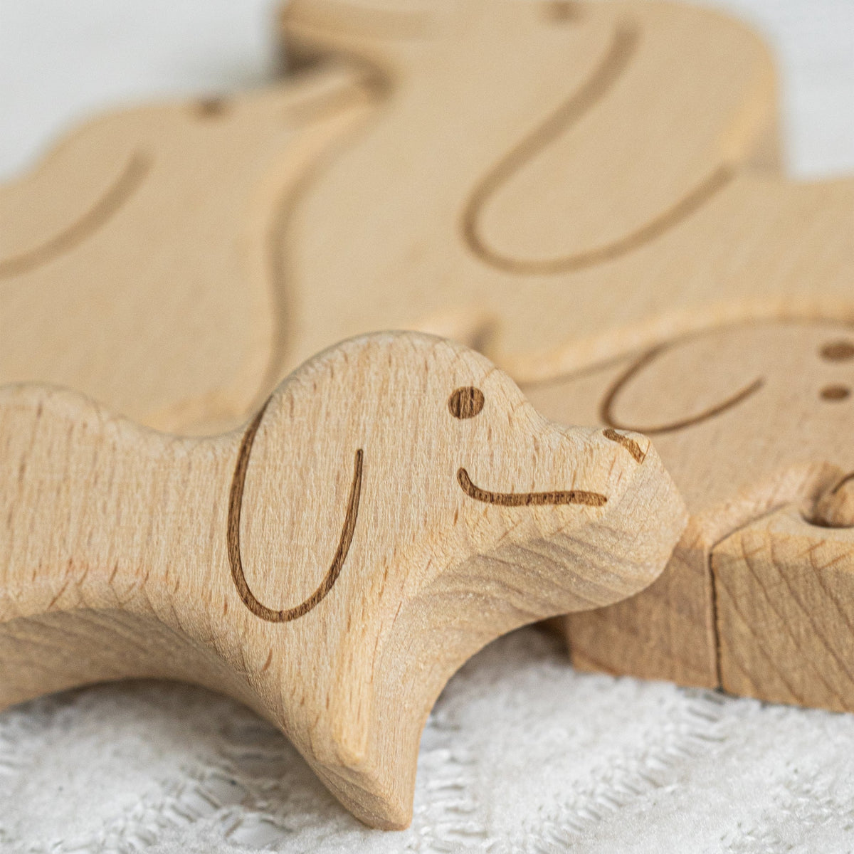 Dog Family - Personalized Family Wooden Puzzle - Gift For Family, Mother's Day, Father's Day Gift