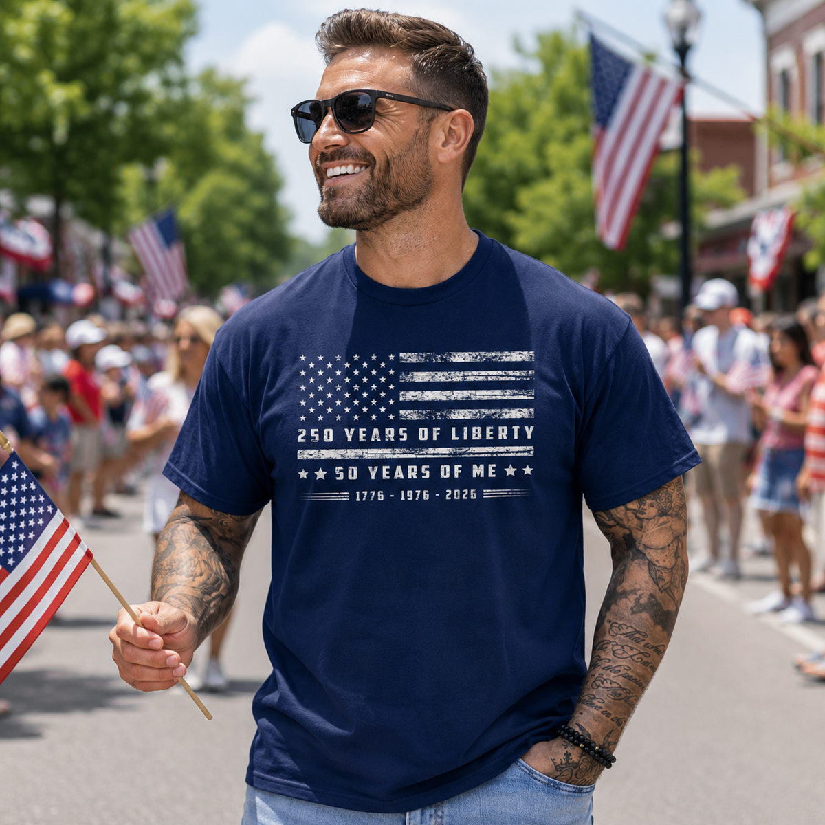 Vintage 50th Birthday Shirt, American Flag Birthday Tshirt, Patriotic Birthday Shirt 2026, 50th Birthday Sweatshirt, 1976 Birthday