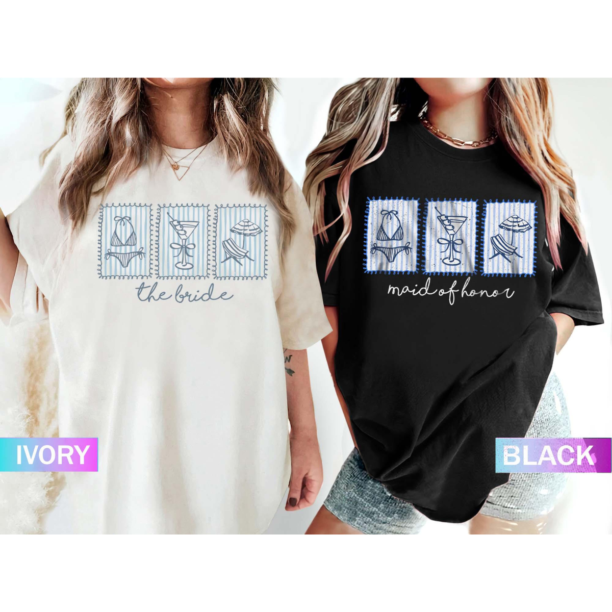 Custom Beach Bachelorette Shirts, Miami Bridal Party, Beach Bach Cover Up, Coastal Bridal Party Tee, Bride Squad Outfit, Martini Bach Tops