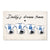 Daddy's Dream Team - Personalized Canvas - Gift For American Football Dad, Father's Day, Birthday Gift