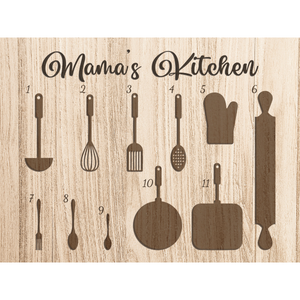 Mama's Kitchen - Personalized Picture Frame - Gift For Mom, Mother's Day Gift